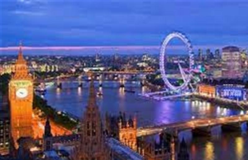 Bản đồ địa lý Vương quốc Anh hiển thị rõ 4 nước thành viên Anh, Scotland, Wales, Bắc Ireland và các thủ đô chính