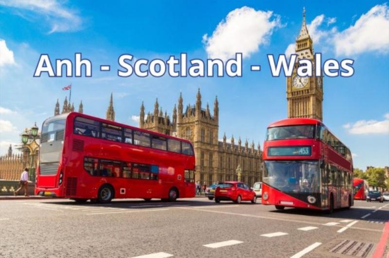 Bộ sưu tập các biểu tượng văn hóa đặc trưng của Anh, Scotland, Wales, và Bắc Ireland