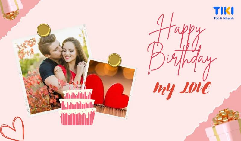 Minh họa các phong cách chúc sinh nhật người yêu khác nhau: lãng mạn, hài hước, đơn giản mà sâu sắc