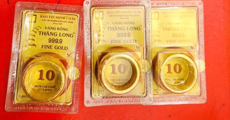 Biểu đồ thể hiện biến động giá vàng SJC và vàng nhẫn tại Ngọc Hà hôm nay