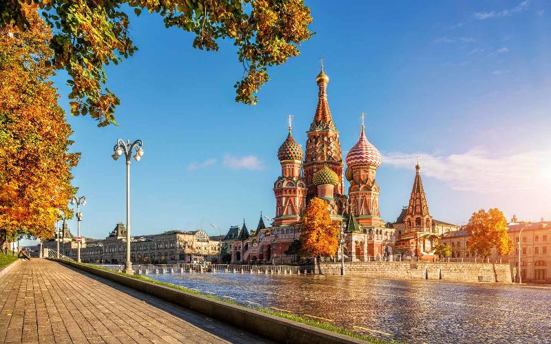 Cảnh đẹp ven sông Moskva với các điểm tham quan chính của Mát-xcơ-va